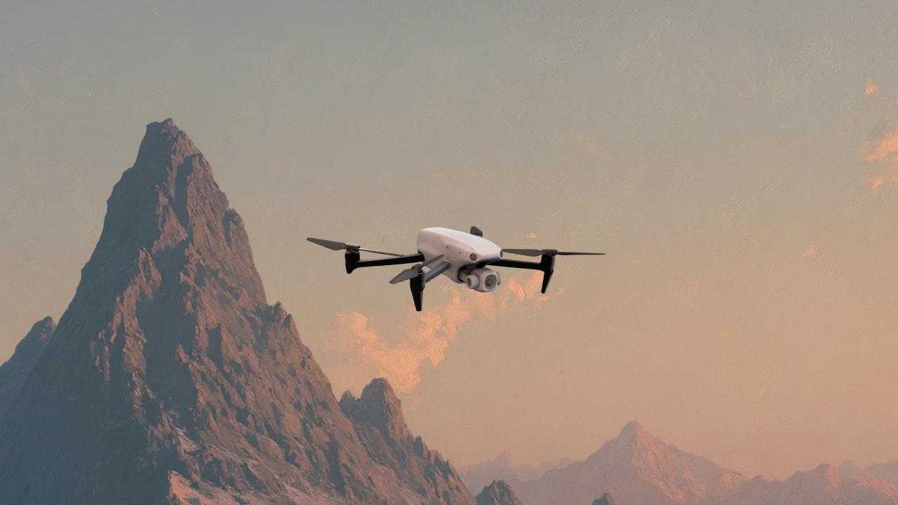 Drone powered by electric motors
